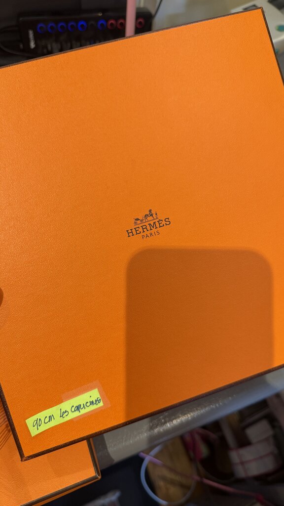 Les Capucines Silk Scarf 90 cm