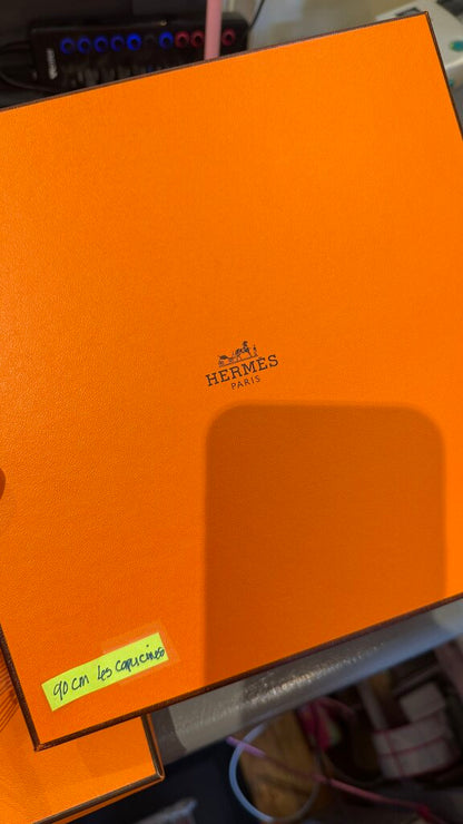 Les Capucines Silk Scarf 90 cm