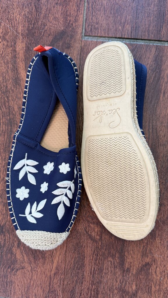 Embroidered Neoprene Espadrilles