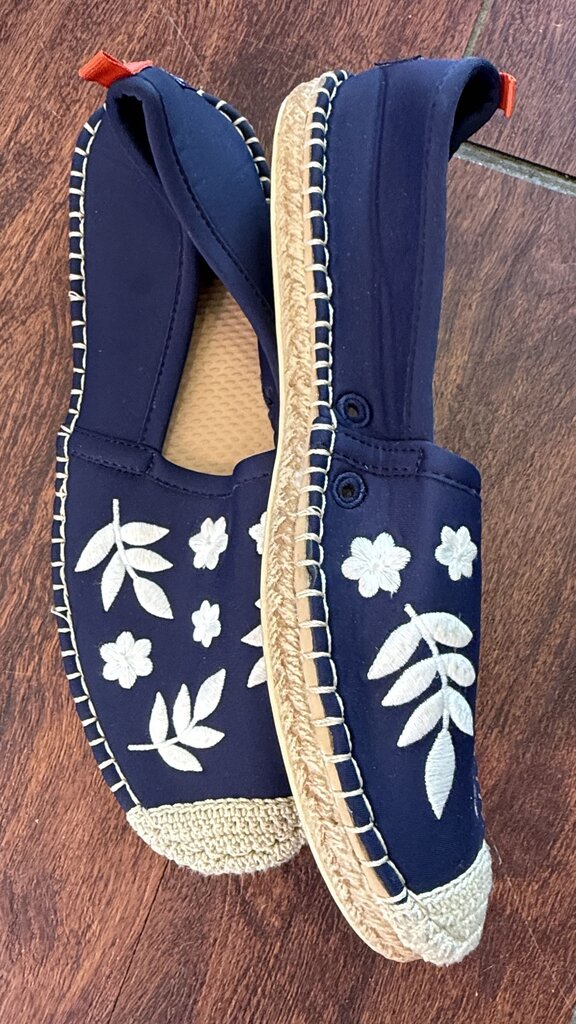 Embroidered Neoprene Espadrilles