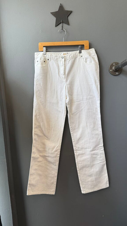 Straight White Jeans