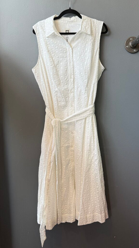 Eyelet Midi Shirtdress