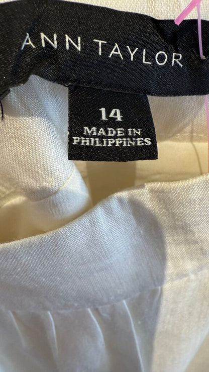 Linen Blend Full Skirt