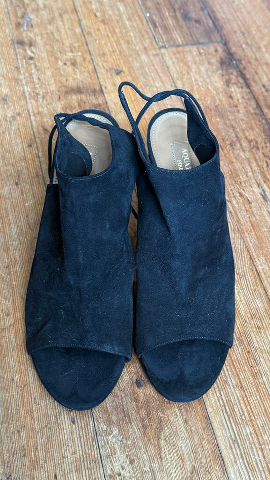 Bootie Peep Toe Block Heels