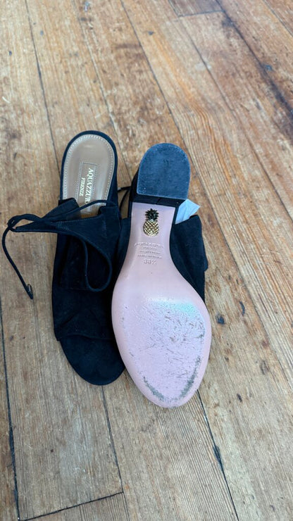 Bootie Peep Toe Block Heels