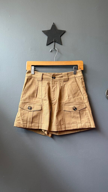 High Rise Cargo Shorts