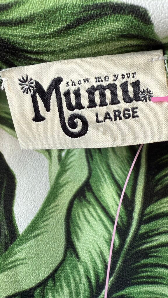 Palm Print Wrap Skort