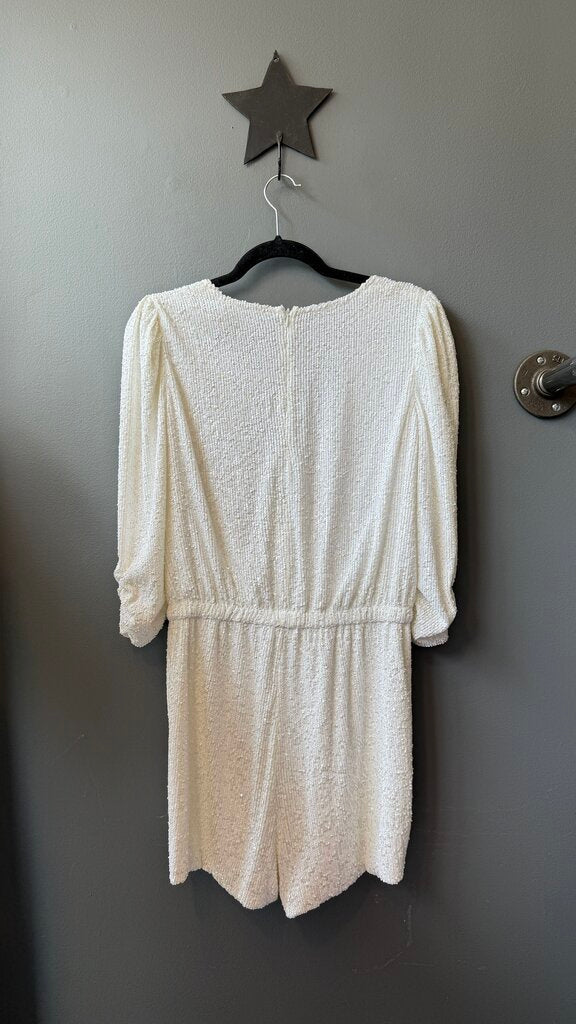 Sequin Surplice Romper
