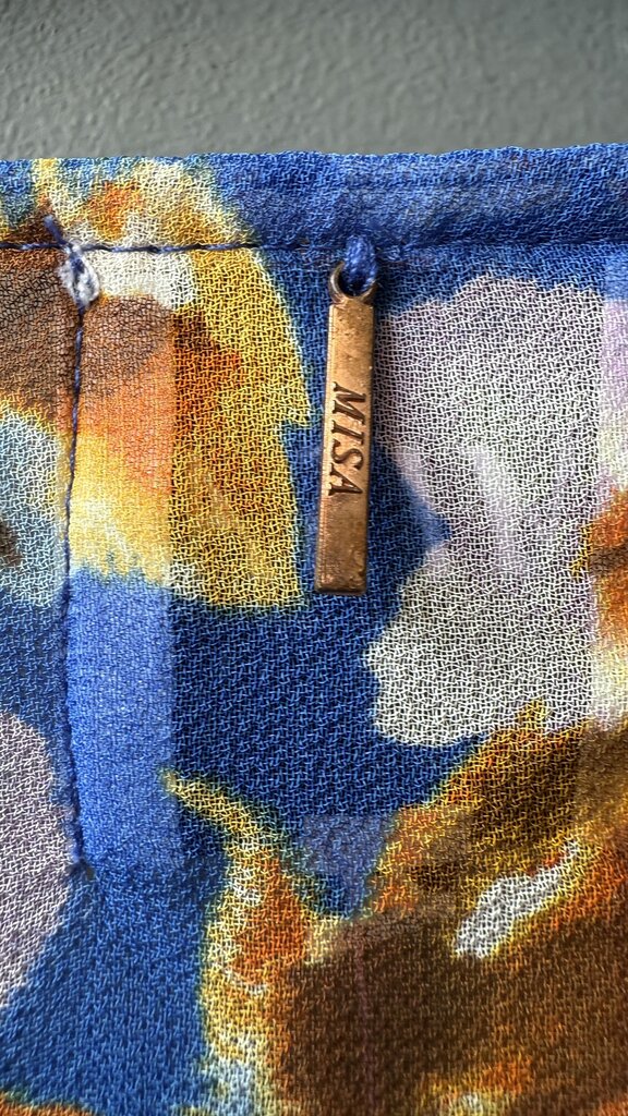 Floral Tie Neck Blouse