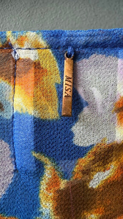 Floral Tie Neck Blouse