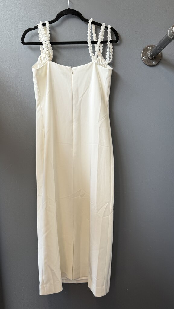 Flower Sequin Strap Sheath Midi Dress