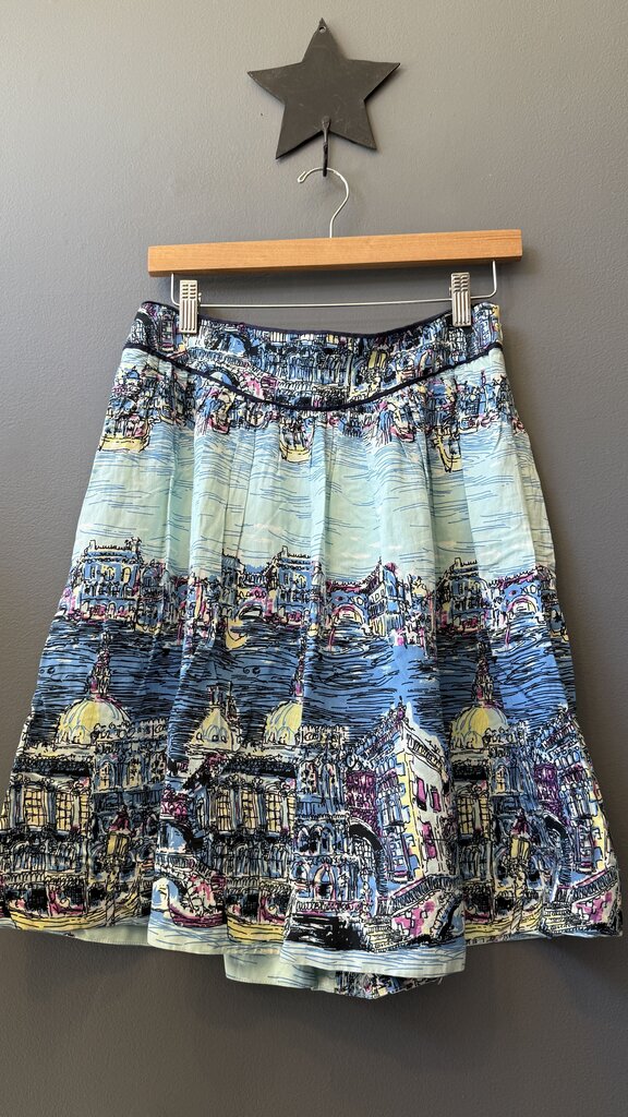 City Print Full Skirt