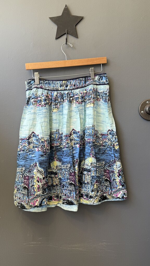 City Print Full Skirt