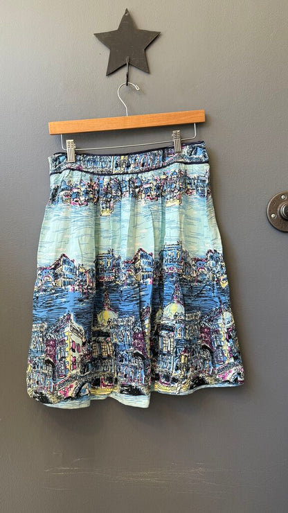 City Print Full Skirt