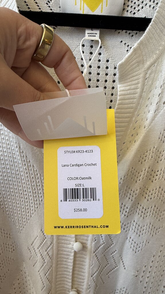 Lana Crochet Long Cardigan Sweater