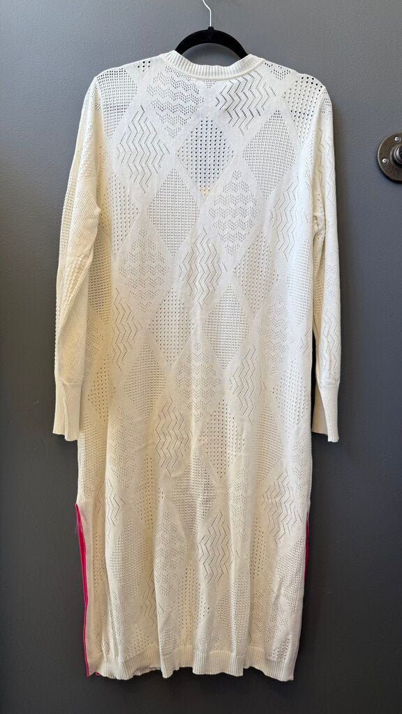 Lana Crochet Long Cardigan Sweater