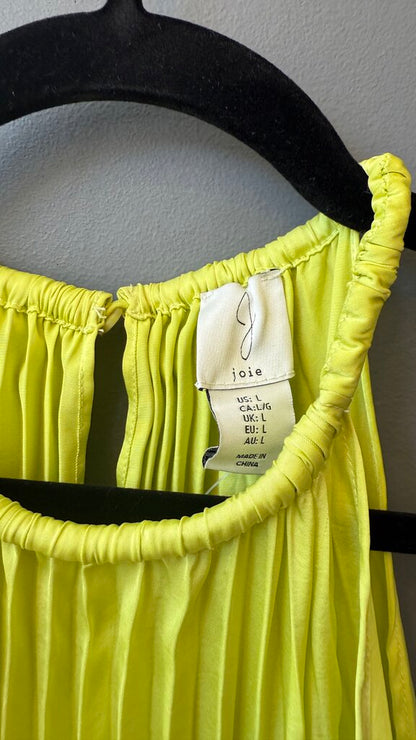 High Neck Pleated Midi Dress