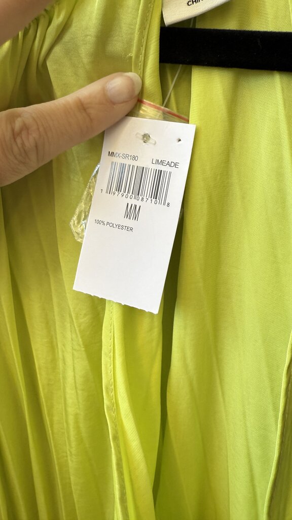 High Neck Pleated Midi Dress