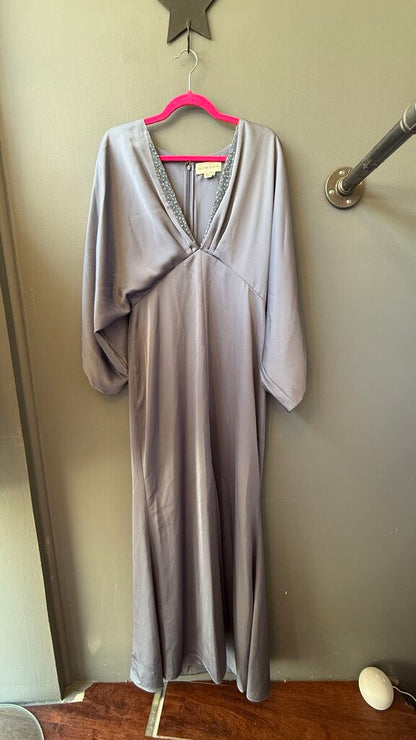 Beaded Neckline Gown