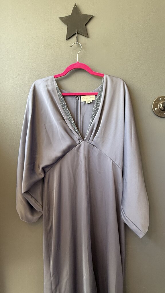 Beaded Neckline Gown