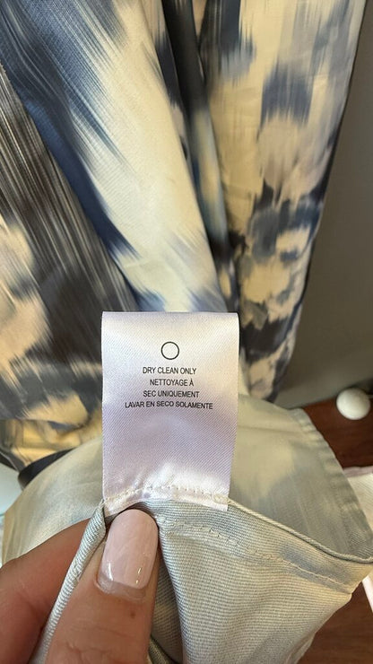 Strapless Ikat Floral Gown