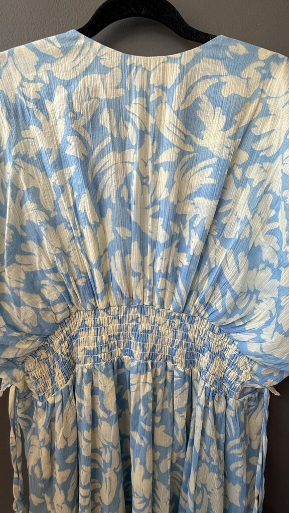 Cotton Elastic Waist Midi Dress