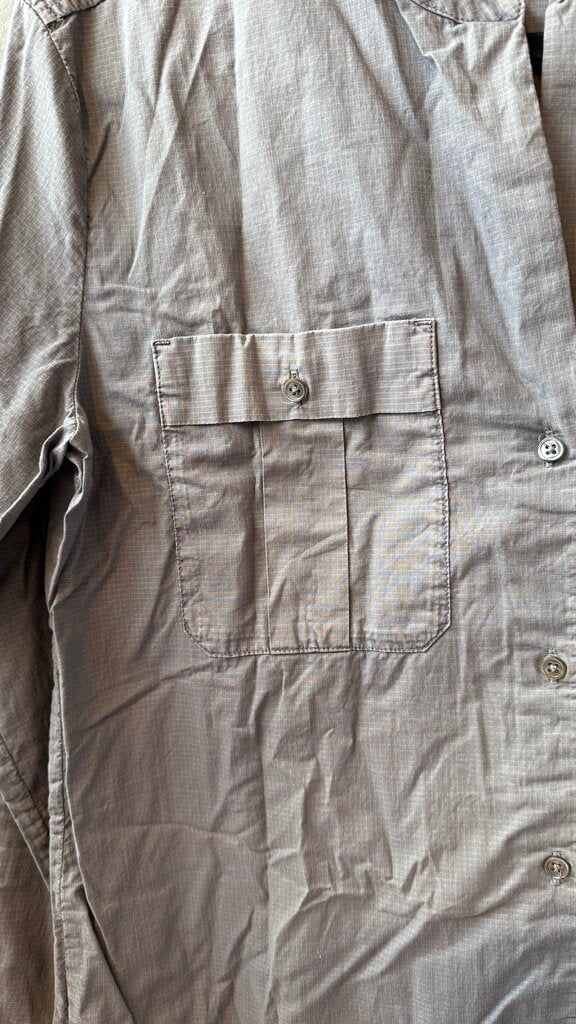 Cotton Fine Check Button Up Tunic