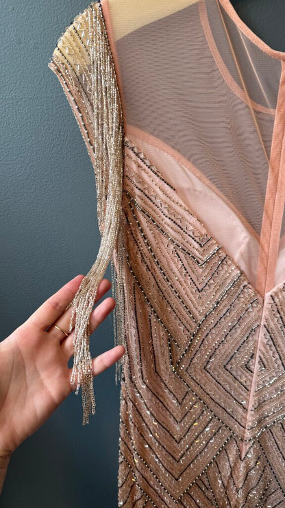 Beaded Illusion Gown