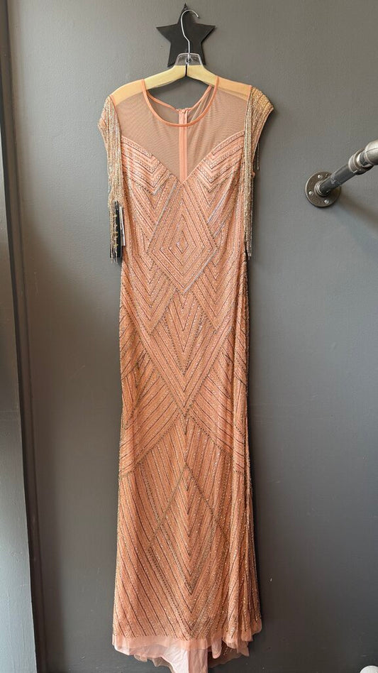 Beaded Illusion Gown