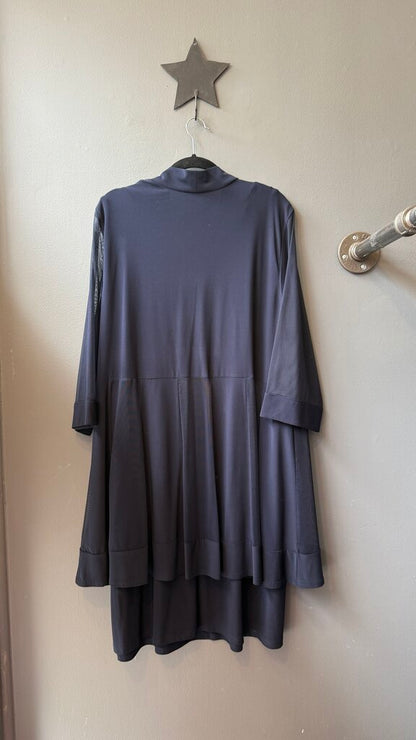 Jersey Beaded Neckline Shift + Jacket