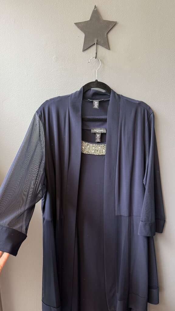 Jersey Beaded Neckline Shift + Jacket