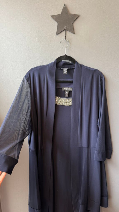 Jersey Beaded Neckline Shift + Jacket