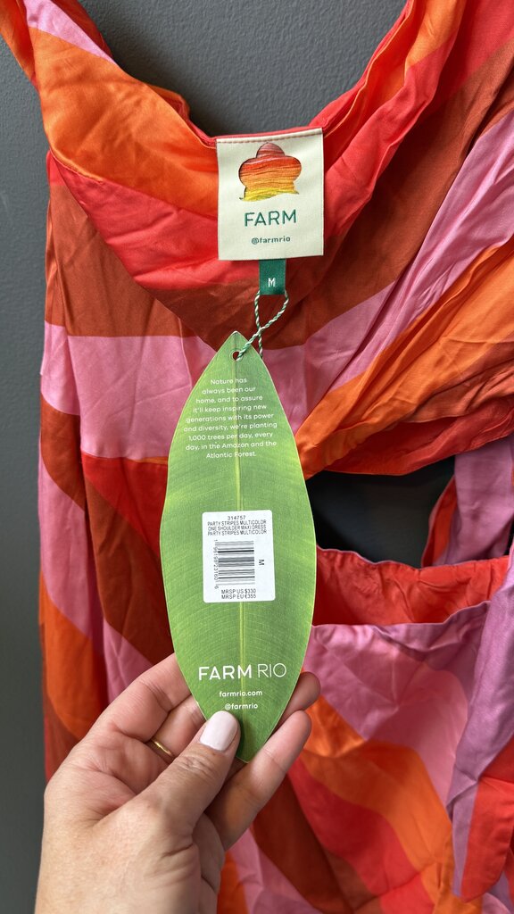 One Shoulder Stipe Cutout Midi Dress