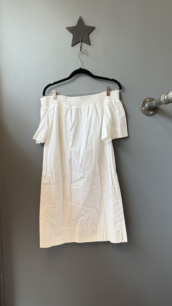 Smock Neck Off the Shoulder Dress