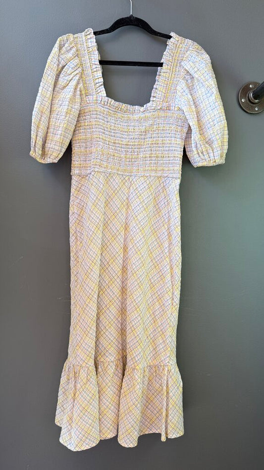 Smocked Midi Dress