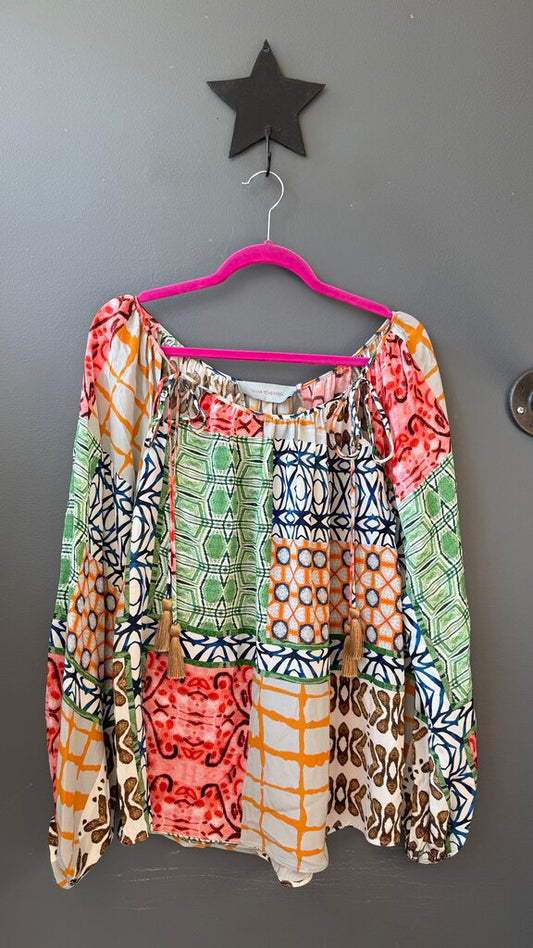 Silk Tassel Blouse