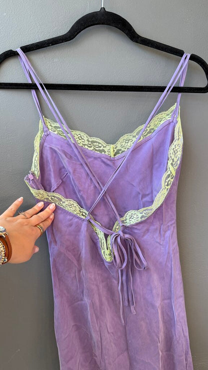 Lace Trim Slip Dress