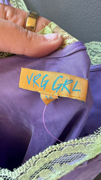 Lace Trim Slip Dress