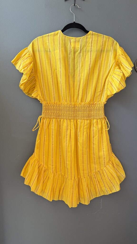 Stripe Smock Waist Mini Dress