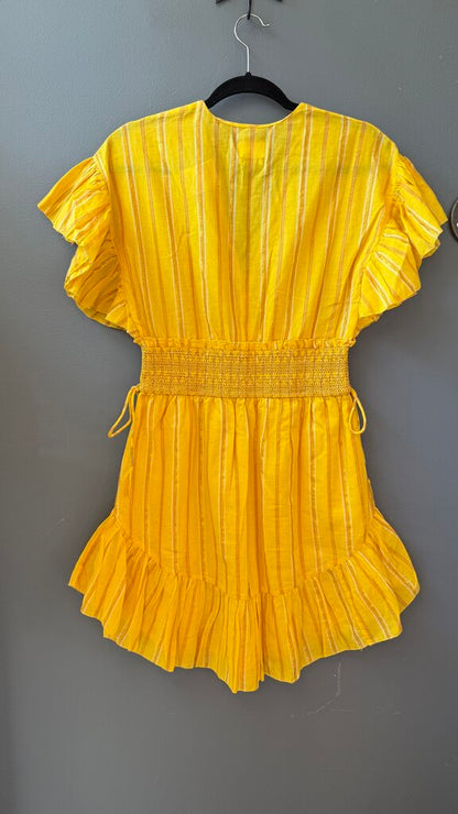 Stripe Smock Waist Mini Dress