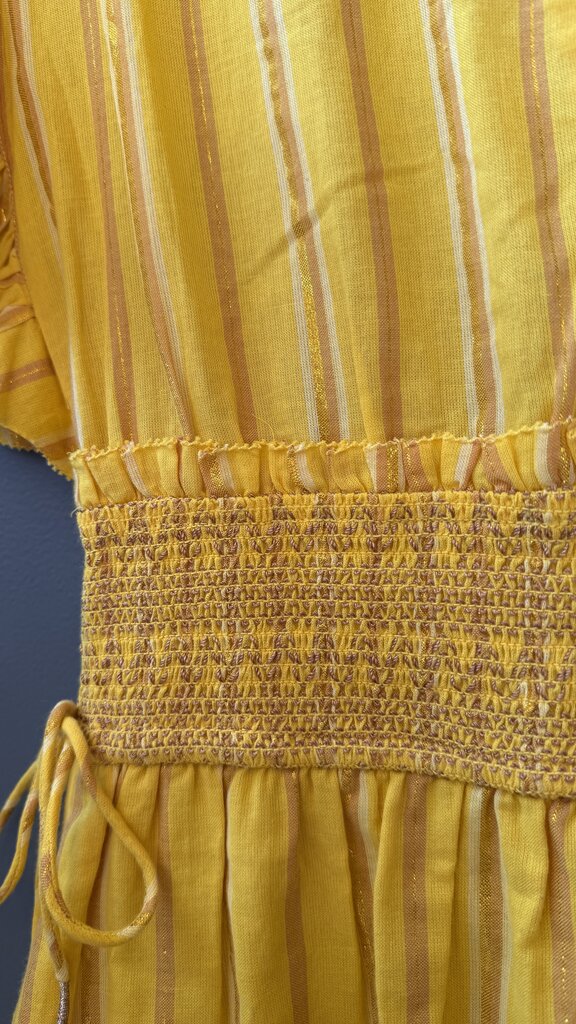 Stripe Smock Waist Mini Dress