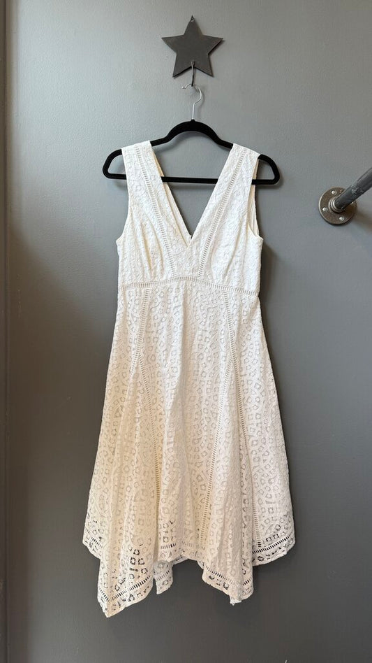 Lace Fit Flare Midi Dress