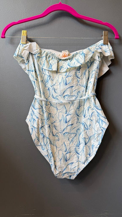 Print Ruffle One Piece Swimsuit