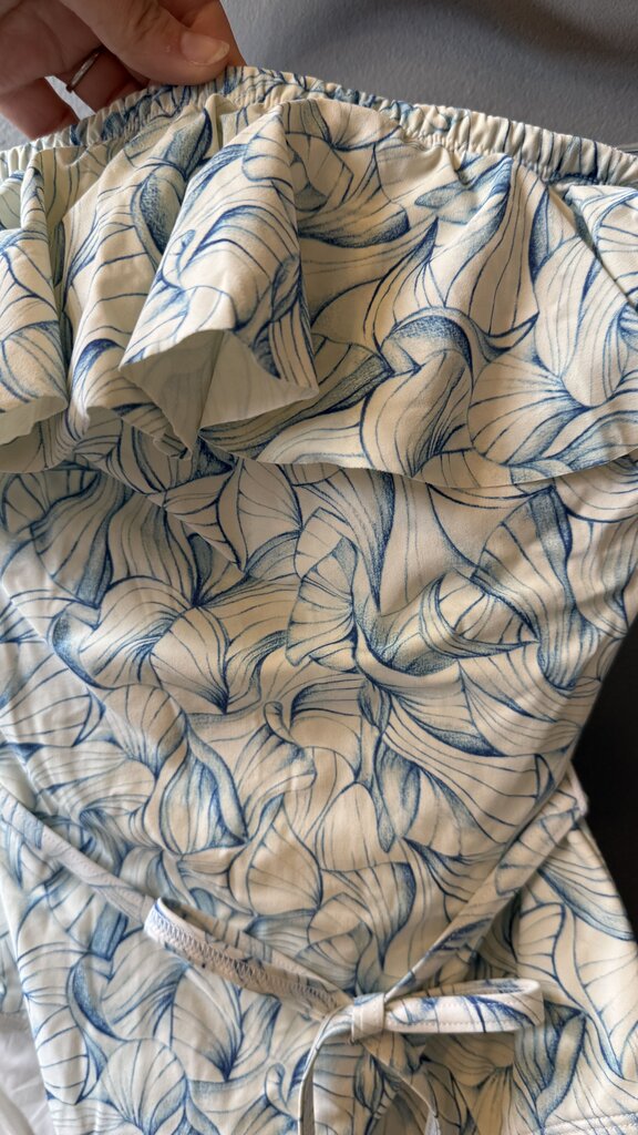 Print Ruffle One Piece Swimsuit