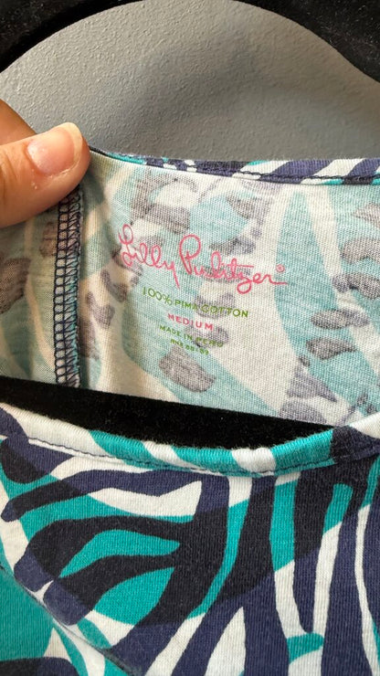 Zebra Print TShirt Dress