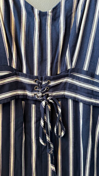 Stripe Crop Jumpsuit