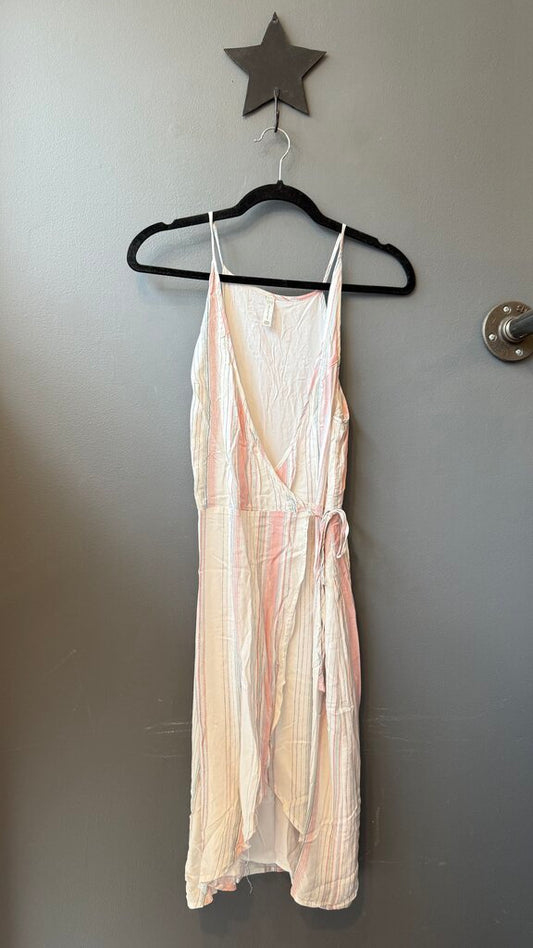 Stripe Wrap Dress