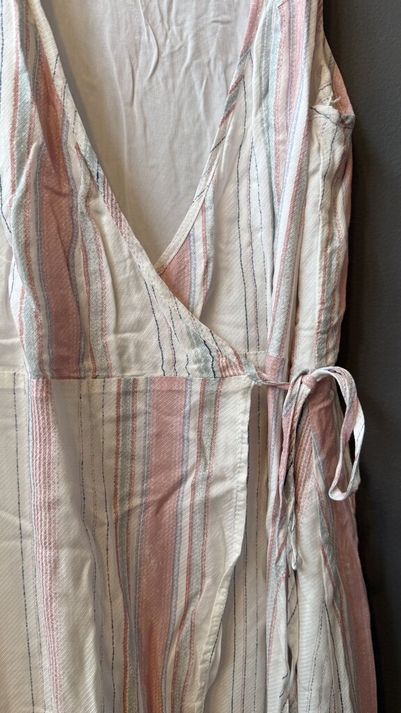 Stripe Wrap Dress