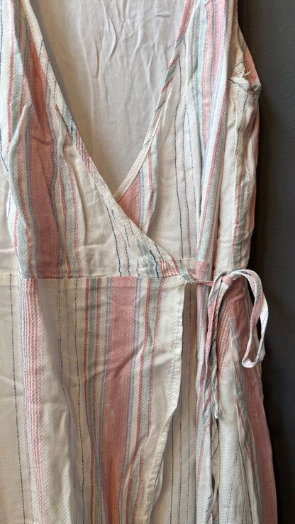 Stripe Wrap Dress