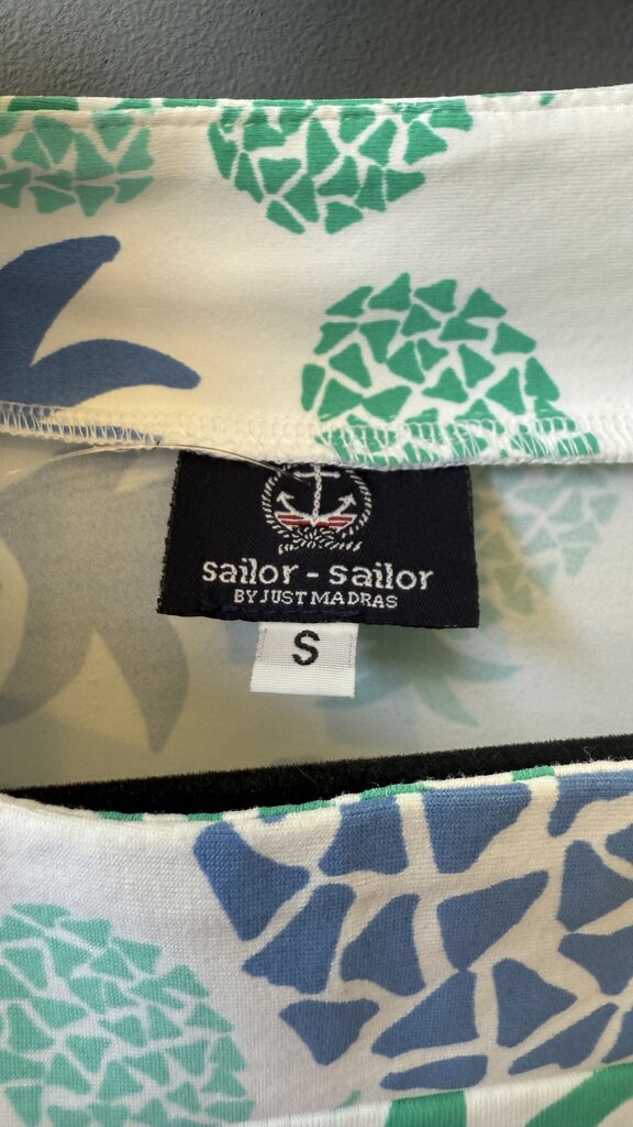 Stretch Pineapple Print Shift Dress